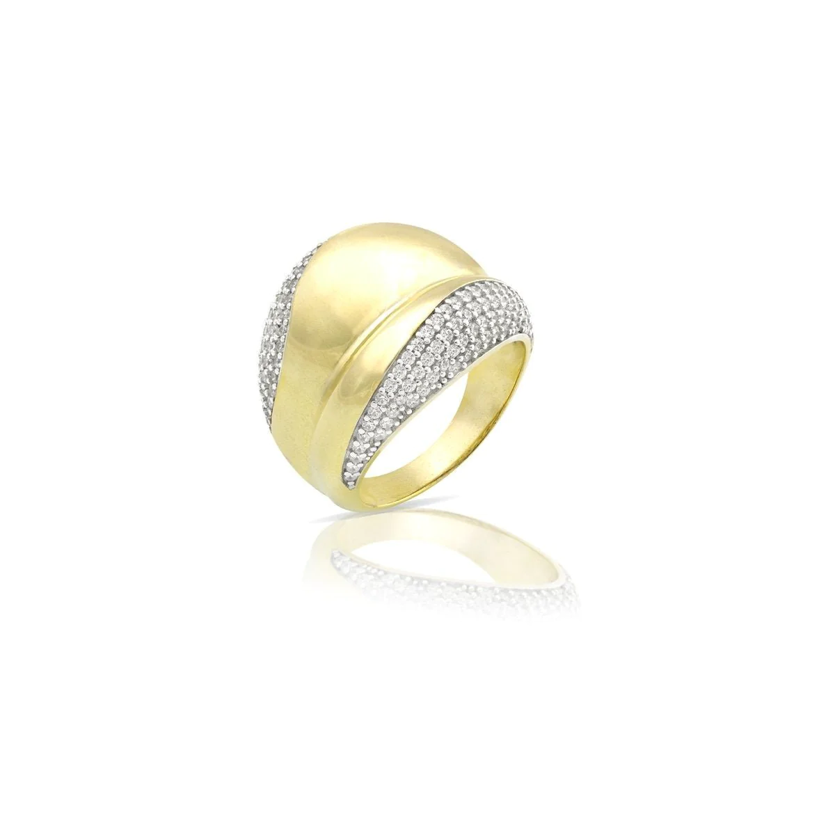 Anello Oro Giallo Con Zirconi Sogni