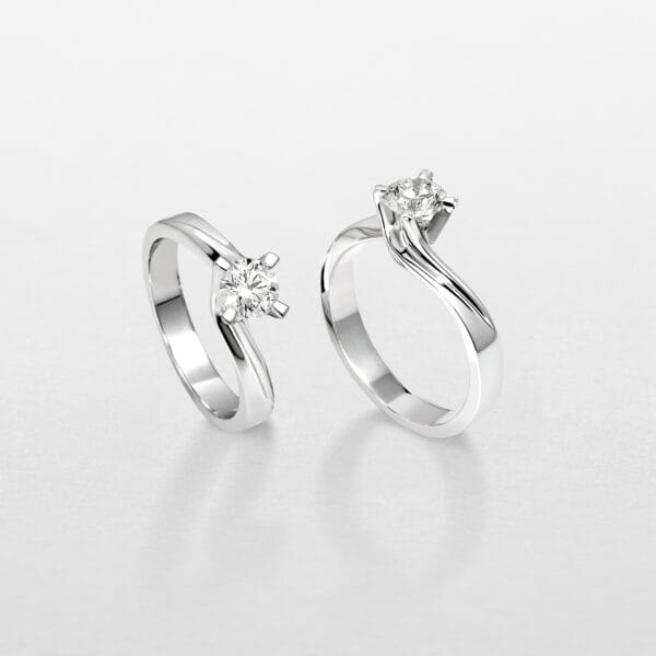 Anello Giorgio Visconti In Oro Bianco E Diamanti