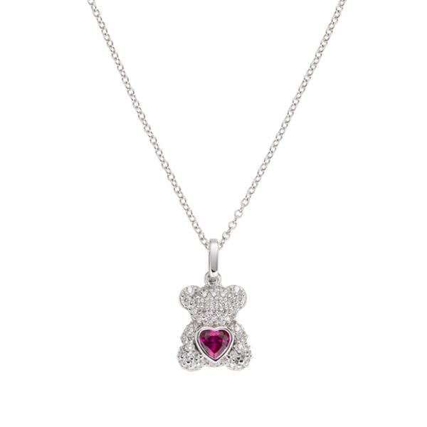 Collana Da Donna Orsetto Con Zirconi Amen