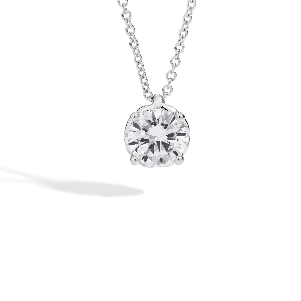 Collana Recarlo In Oro Bianco E Diamante Taglio Brillante