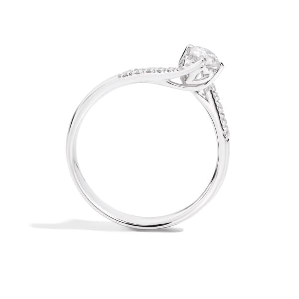 anello solitario in oro bianco e diamante taglio brillante recarlo R01SP195/015-13 Anniversary Love