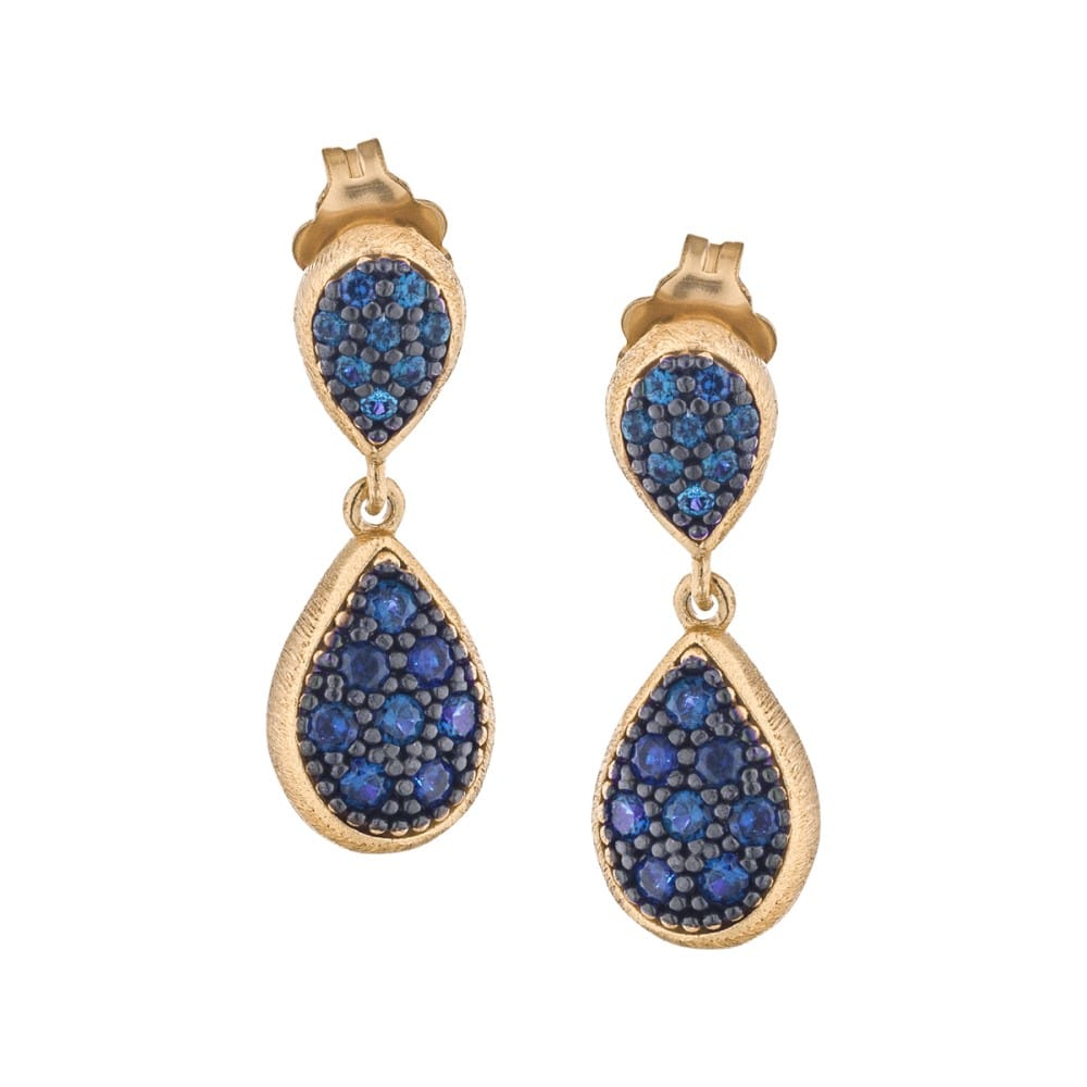 Orecchini In Argento Longuette Itaca Orgm044bl