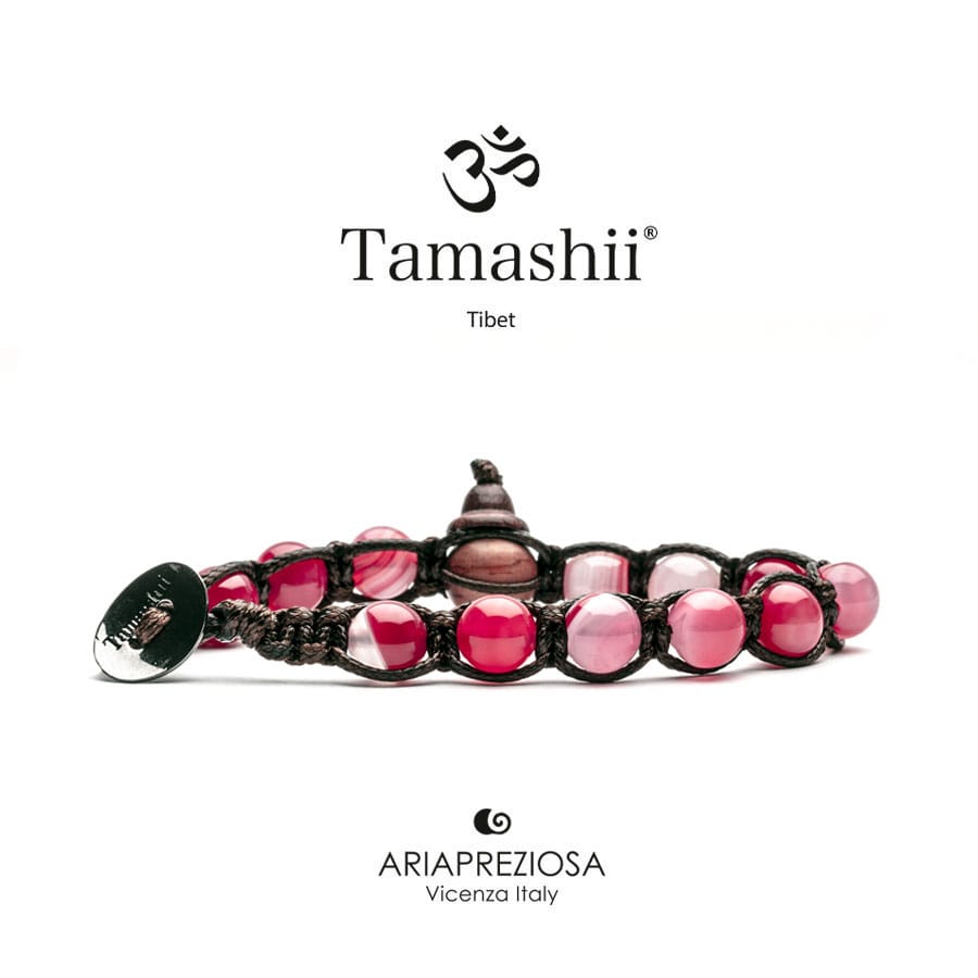 bracciale tamashii agata ciliegia striata BHS900-164