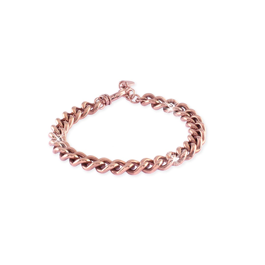 bracciale da donna groumette mini in bronzo rosè unoaerre 1378