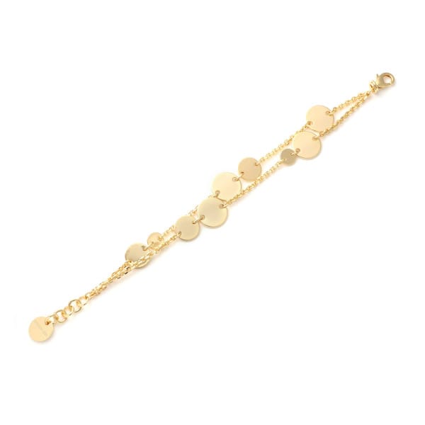 bracciale da donna con medagliette dorate unoaerre 2584