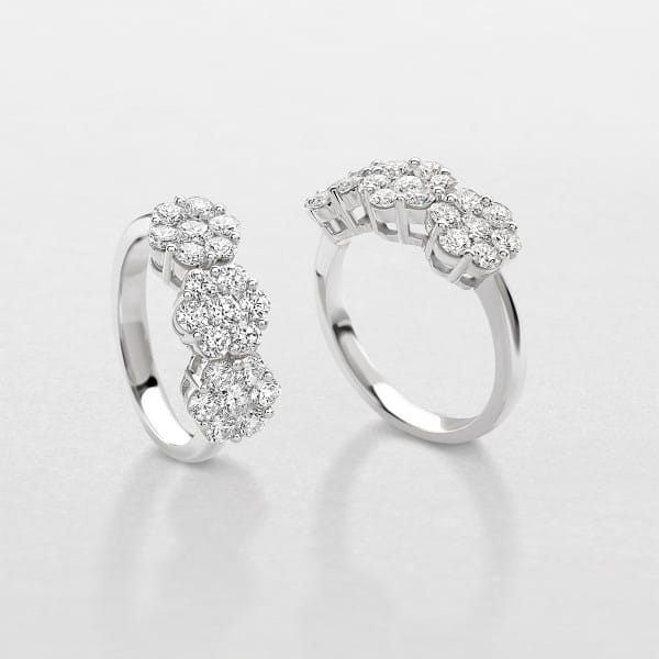 Anello Trilogy Di Diamanti Giorgio Visconti Ct 0.70