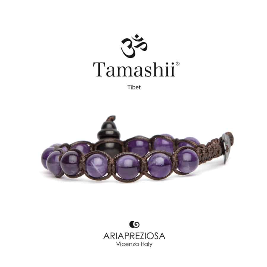 bracciale tamashii shungite con ametista BHSS900-8