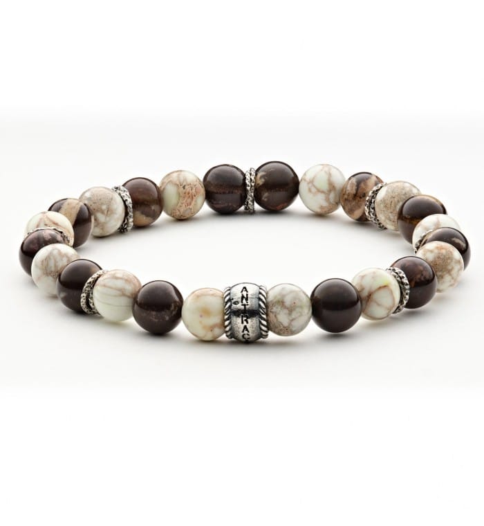 Bracciale Antracite In Pietre Dure