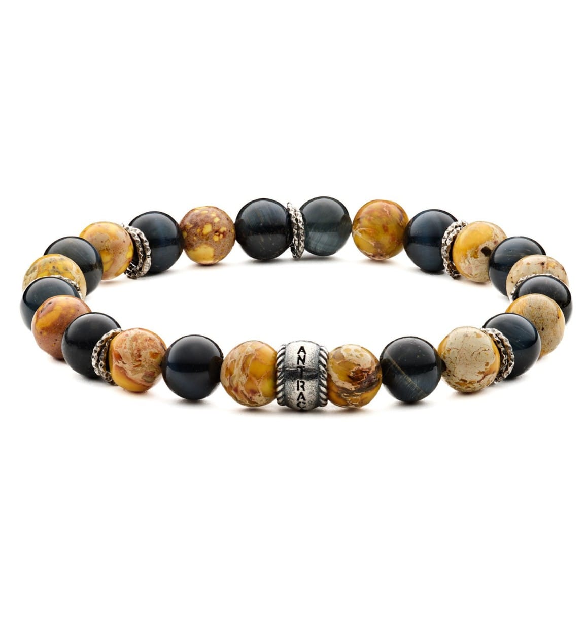 Bracciale Antracite In Pietre Dure