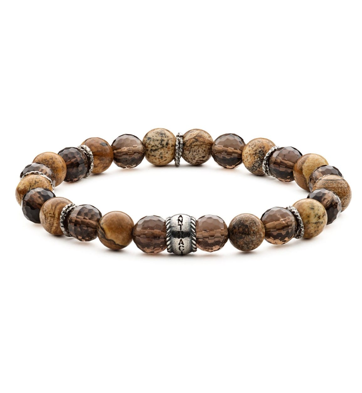 Bracciale Antracite In Pietre Dure