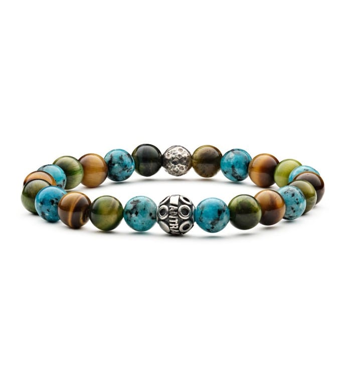 Bracciale Antracite In Pietre Dure - immagine 2