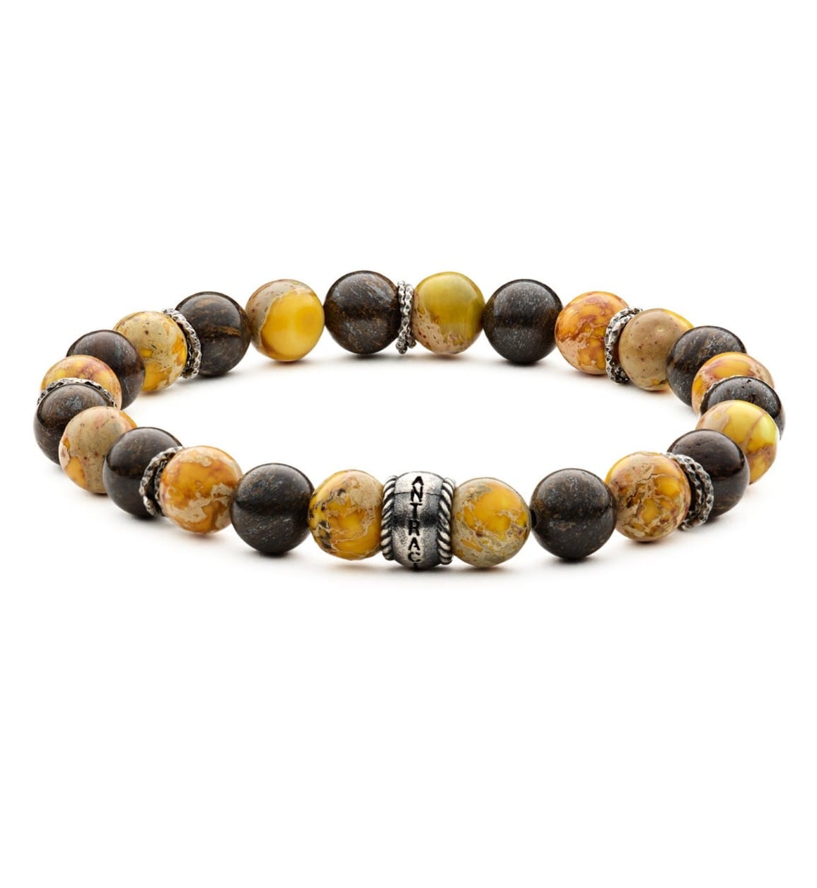 Bracciale Antracite In Pietre Dure