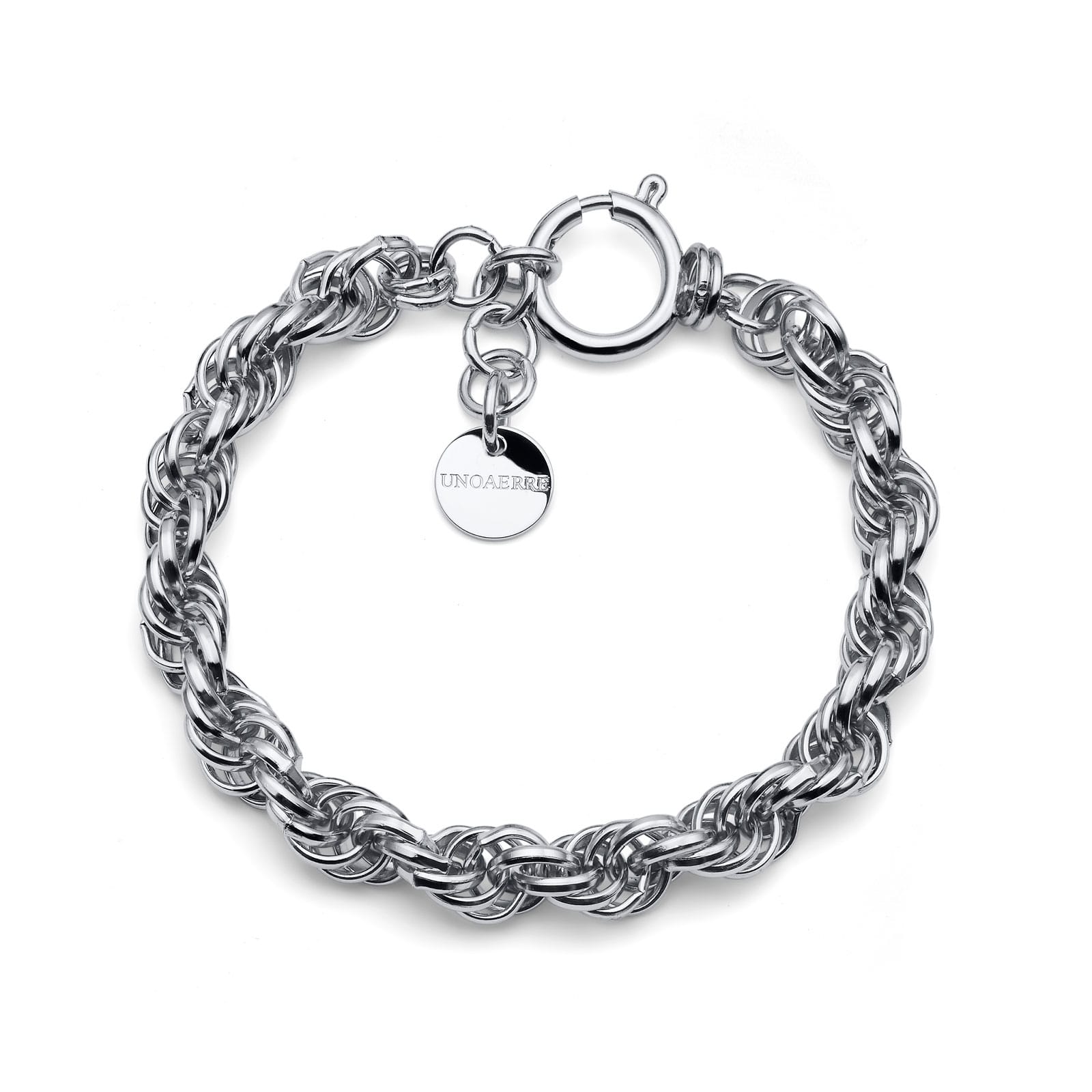 Bracciale Unoaerre Corda Argentato 490912