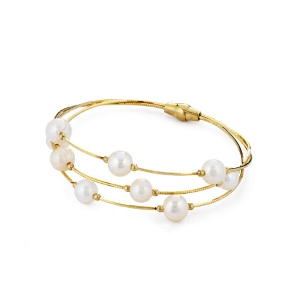 bracciale da donna multifilo perle twist marcello pane BRJL 007