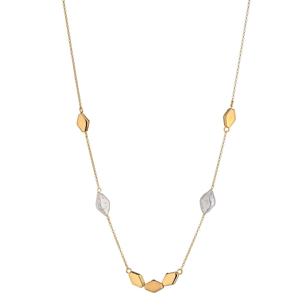 collana da donna perle romboidali bonton marcello pane CLML 033