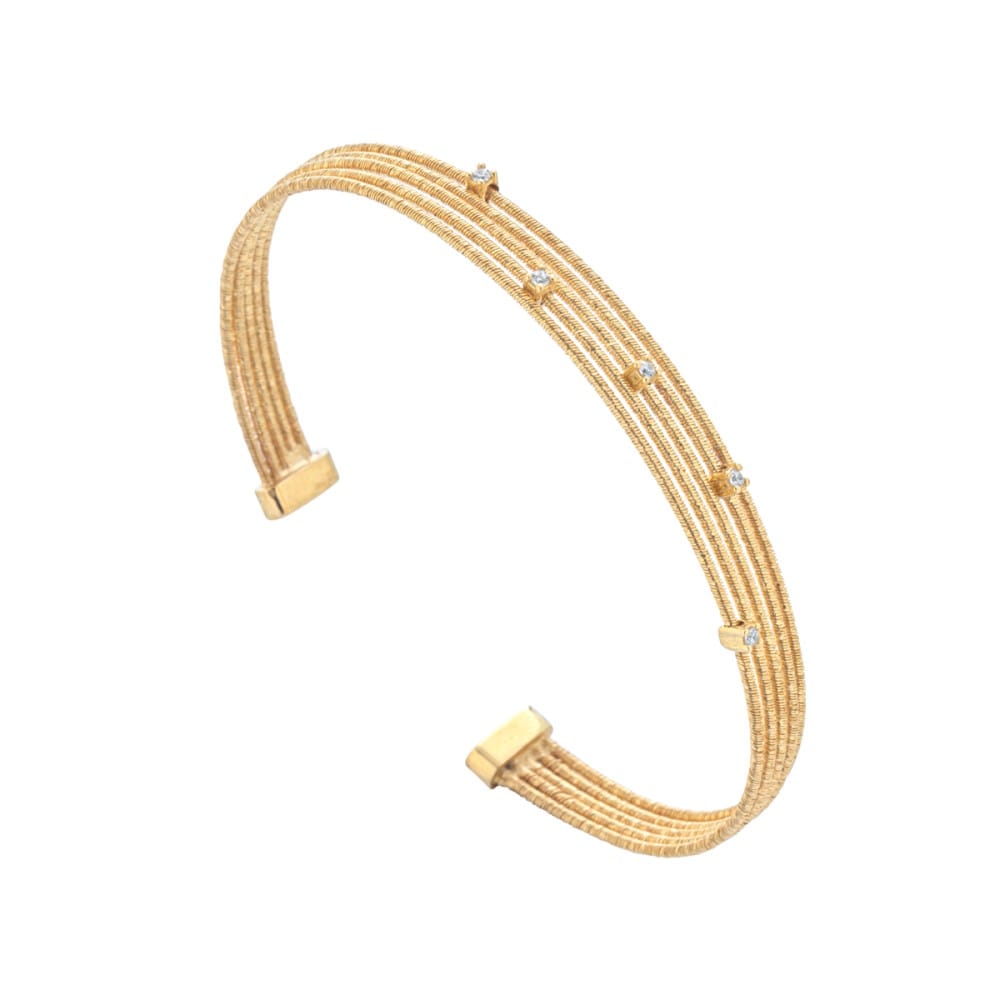 bracciale da donna multifilo zirconato twist marcello pane BRCE 018