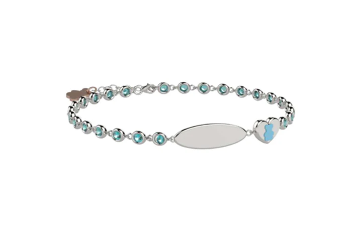 Bracciale Tennis Nanàn Bijou In Argento Con Targhetta