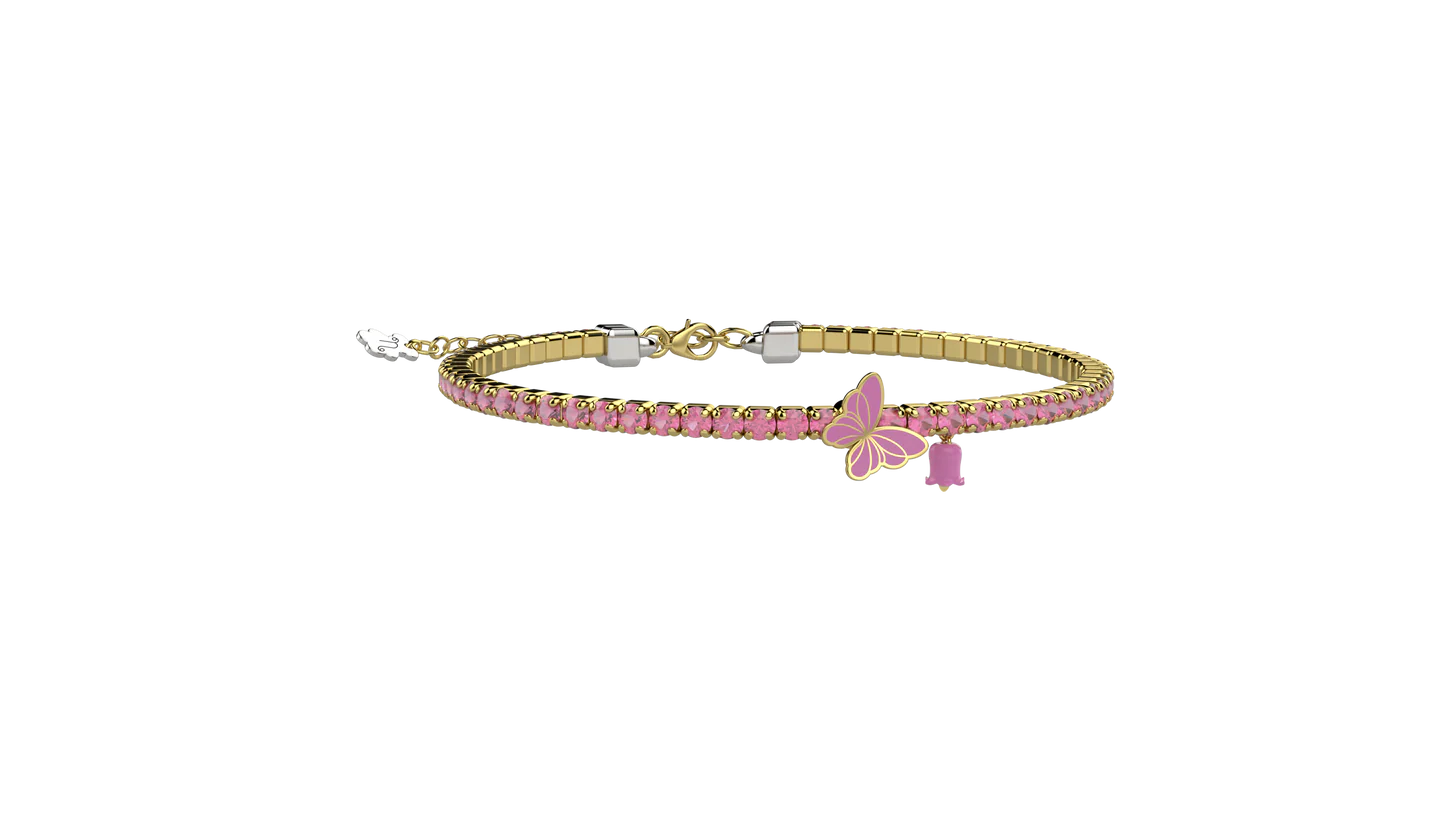 Bracciale Nanàn Bijou Tennis Con Farfalla
