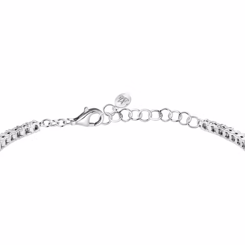 Bracciale Tennis Donna Morellato Tesori In Argento 925 Con Zirconi E Cuori Blu - immagine 3