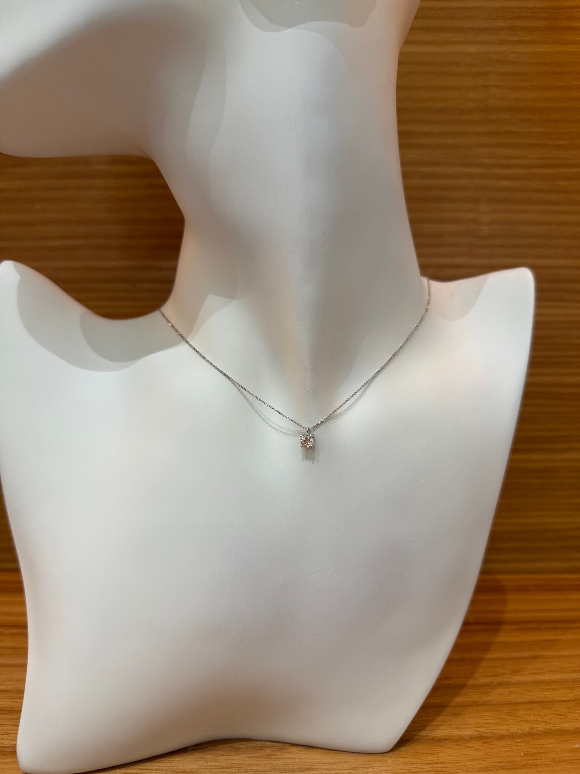 Collana Punto Luce In Oro 9 Carati Con Zircone Brillante - immagine 2