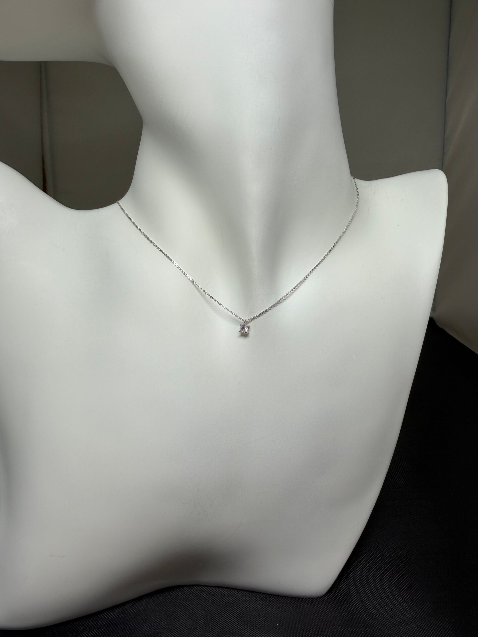 Collana Punto Luce Oro 9k Con Zircone Brillante - immagine 2