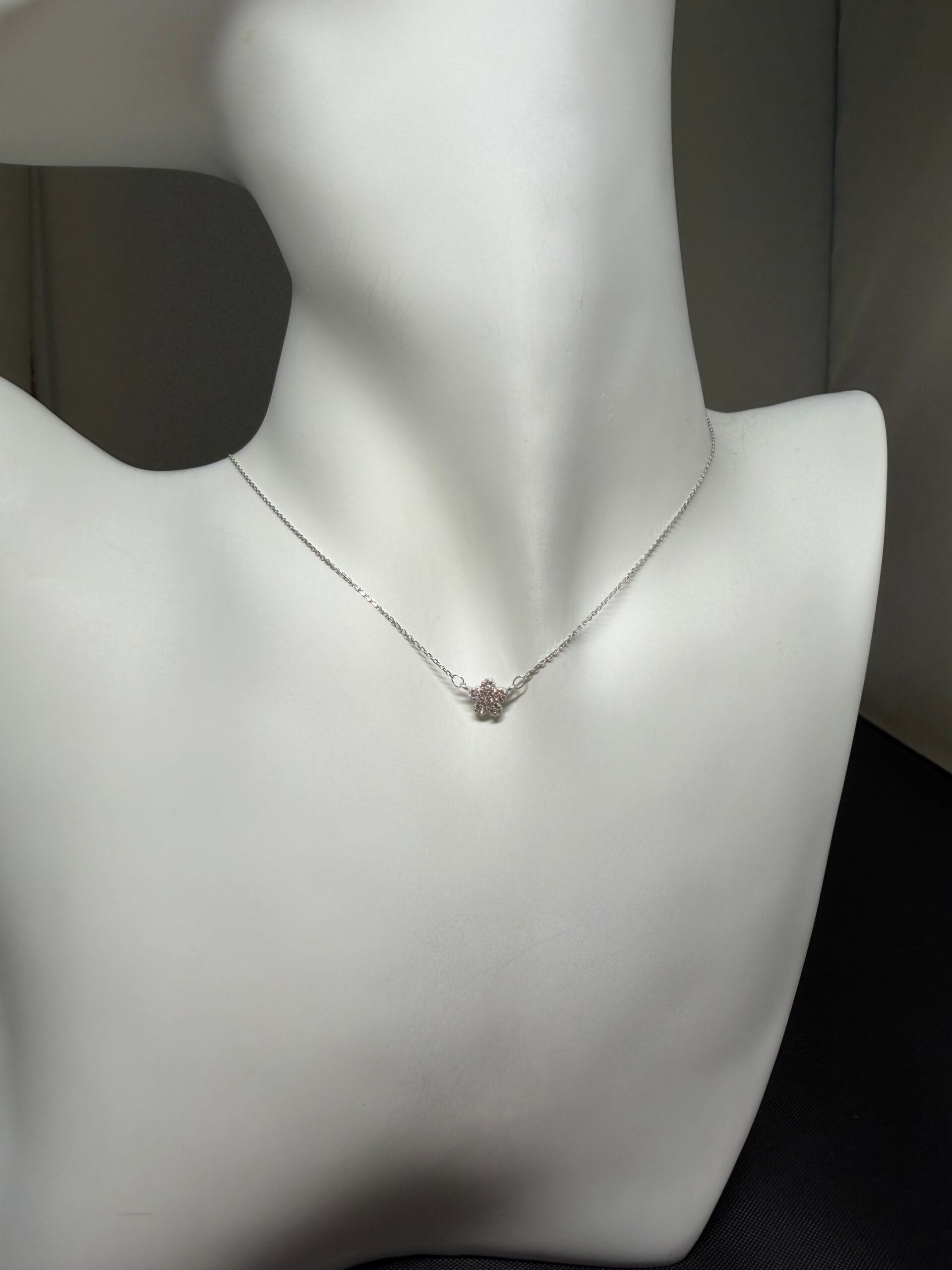 Collana In Oro Bianco 9k