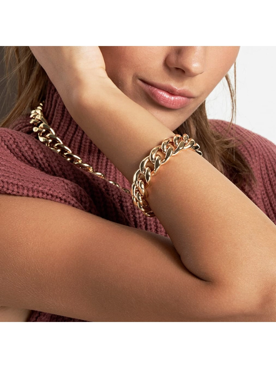 Bracciale Unoaerre Groumette Dorato 497967 - immagine 2