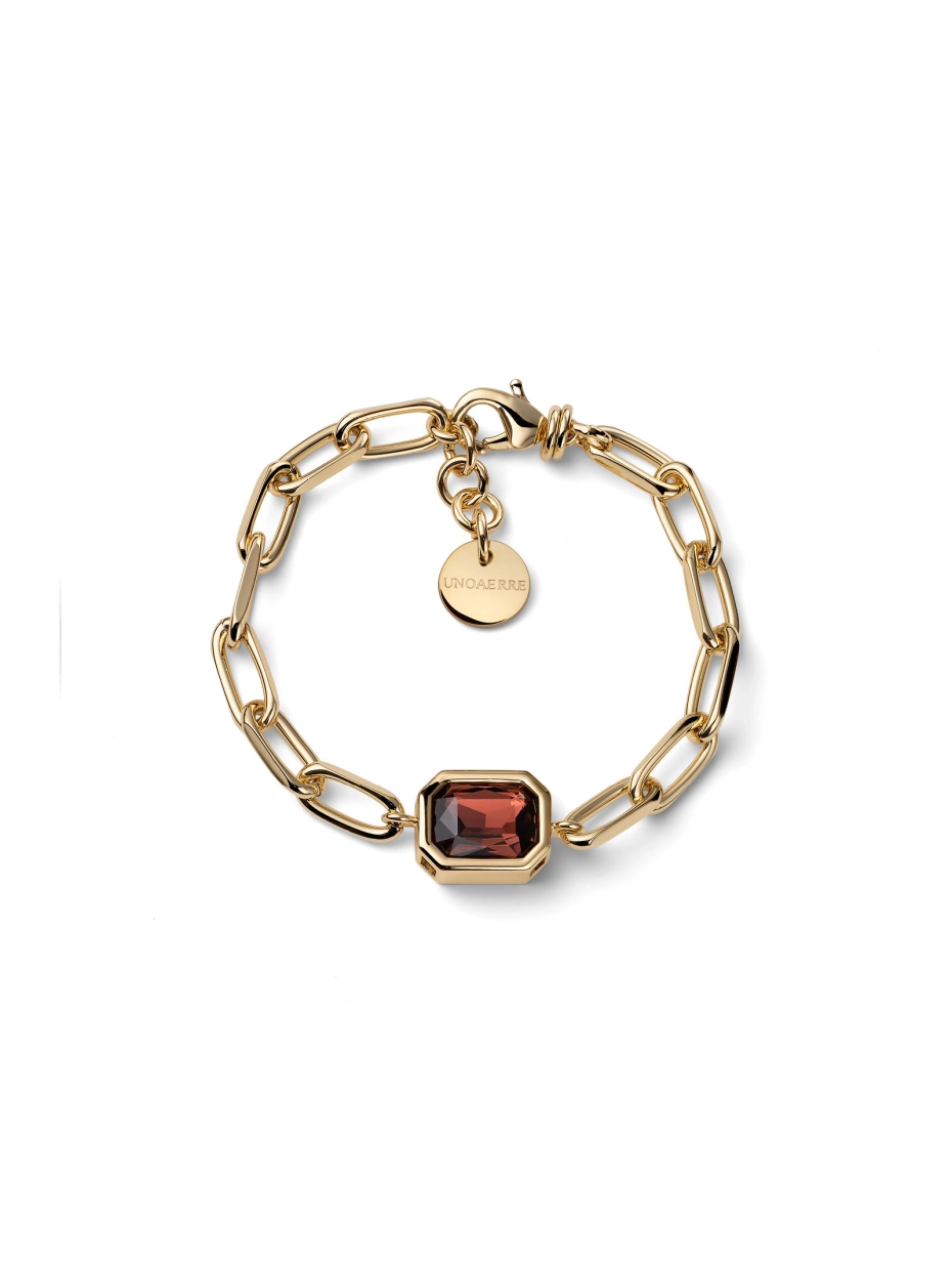 Bracciale Unoaerre Joya Catena E Cristallo Giallo 2824
