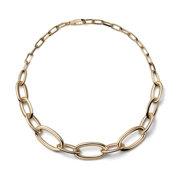collana da donna catena ovale dorata unoaerre 2916