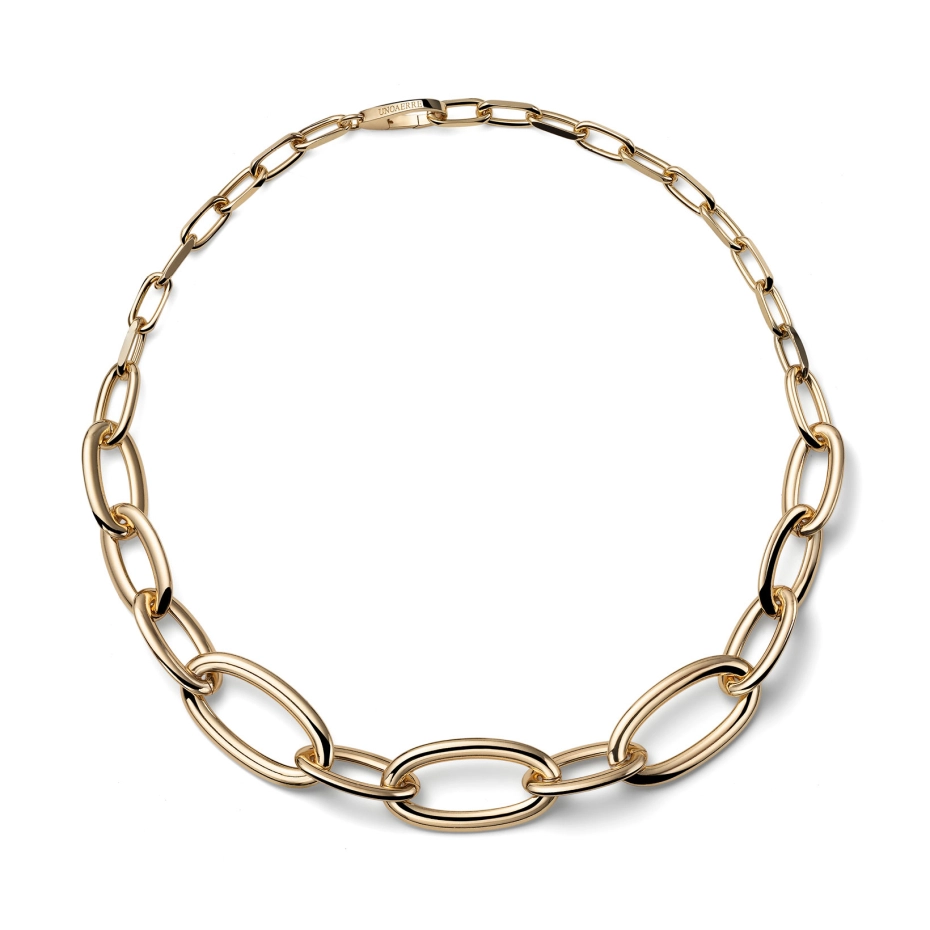 collana da donna catena ovale dorata unoaerre 2916