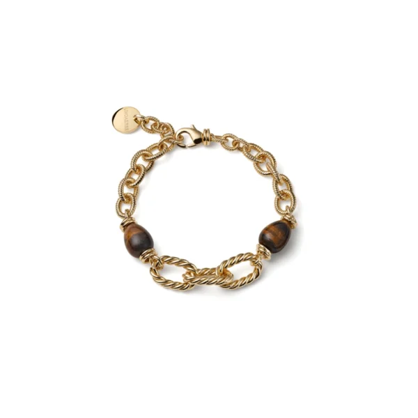 bracciale da donna torchon e occhio di tigre unoaerre 2888
