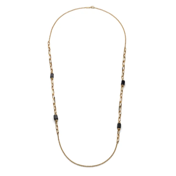 collana da donna lunga joya con onice nero 2893